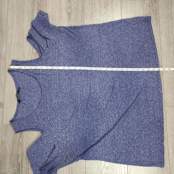 Penningtons Ti Voglio Purple Cold Shoulder Short Sleeve T-Shirt 2X - Picture 13 of 15